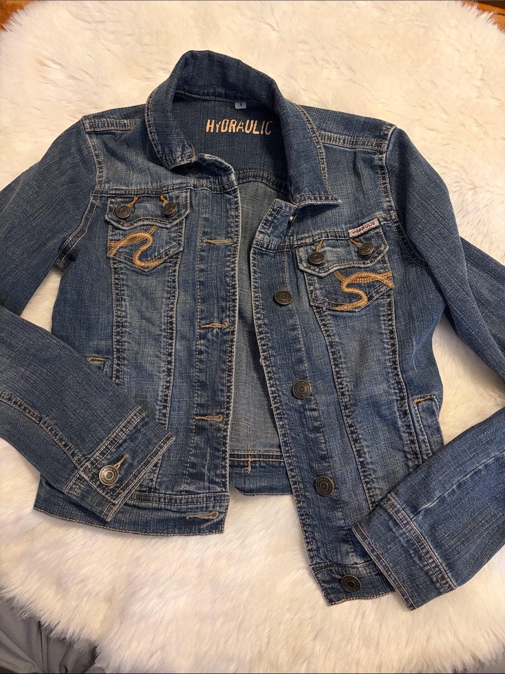 Hydraulic Blue Denim Jacket women’s size small